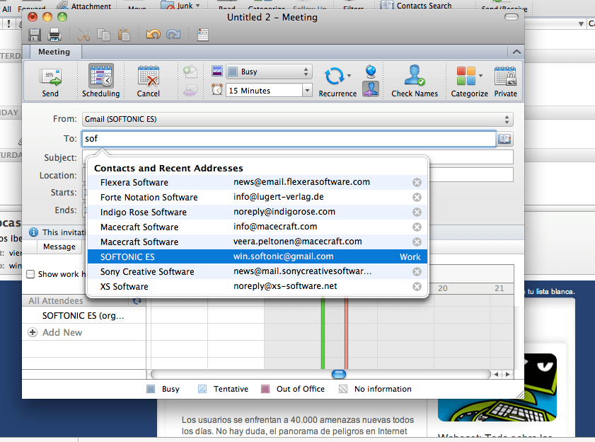 exportar correo a Outlook para Mac